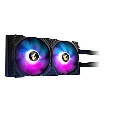 GIGABYTE AORUS WATERFORCE X 280 All-in-one Liquid Cooler with Circular LCD Display RGB Fusion 2.0 Triple 140mm ARGB GIGABYTE AORUS WATERFORCE X 280 All-in-one Liquid Cooler with Circular LCD Display RGB Fusion 2.0 Triple 140mm ARGB