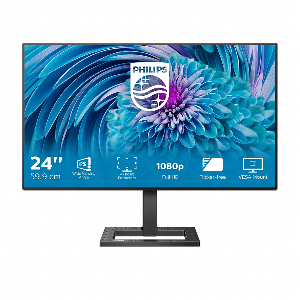 PHILIPS 241E2FD/00 23.8inch 16:9 IPS FHD 75Hz 300cd/m2 D-SUB DVI HDMI