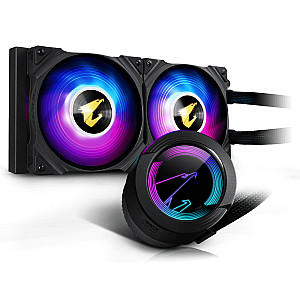 GIGABYTE AORUS WATERFORCE 240LIQUID CPU COOLER with ARGB display