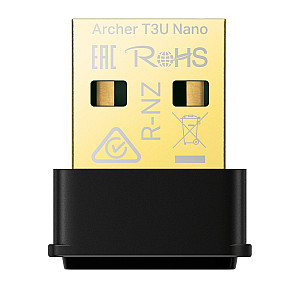 TP-LINK AC1300 Mini Dual Band Wi-Fi USB Adapter 867Mbps at 5GHz + 400Mbps at 2.4GHz USB 3.0 MU-MIMO TP-LINK AC1300 Mini Dual Band Wi-Fi USB Adapter 867Mbps at 5GHz + 400Mbps at 2.4GHz USB 3.0 MU-MIMO