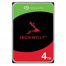 SEAGATE NAS HDD 4TB IronWolf 5400rpm 6Gb/s SATA 256MB cache 3.5inch 24x7 CMR for NAS and RAID rackmount systems BLK