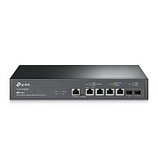 TP-LINK JetStream 4-Port 10GBase-T and 2-Port 10GE SFP+ L2+ Managed Switch with 4-Port PoE++