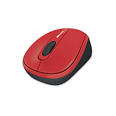 MS Wireless Mobile Mouse 3500 Red Gloss