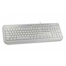 MS Wired Keyboard 600 USB Port English International Europe 1 License White