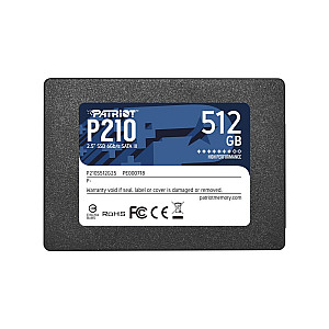 PATRIOT P210 SSD 512GB SATA 3 Internal Solid State Drive 2.5inch