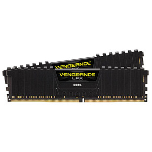 CORSAIR DDR4 2133MHz 16GB 2x8GB 288 DIMM Unbuffered 13-15-15-28 Vengeance LPX Black Heat spreader 1.20V XMP2.0