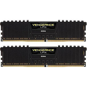 CORSAIR 8GB RAMKit 2x4GB DDR4 2400MHz 2x288 Dimm Unbuffered 16-16-16-39 Vengeance LPX Black Spreader 1,2V XPM2.0