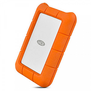 LACIE RUGGED 1TB USB-C USB3.0 Drop crush and rain-resistant for all terrain use orange No data cable