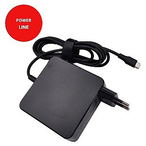 Universalus nešiojamo kompiuterio įkroviklis USB-C, 100W, juodas Universalus nešiojamo kompiuterio įkroviklis USB-C, 100W, juodas