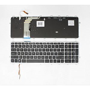Klaviatūra HP Envy TouchSmart: 15-J, 17-J, M7-J, 17T-J su rėmeliu ir pašvietimu Klaviatūra HP Envy TouchSmart: 15-J, 17-J, M7-J, 17T-J su rėmeliu ir pašvietimu