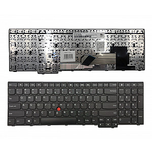 Klaviatūra Lenovo: ThinkPad E550 E555 su rėmeliu ir valdymo tašku Klaviatūra Lenovo: ThinkPad E550 E555 su rėmeliu ir valdymo tašku