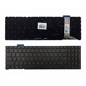 Klaviatūra ASUS: G551, G551J, G552 su pašvietimu Klaviatūra ASUS: G551, G551J, G552 su pašvietimu