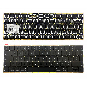 Klaviatūra Apple MacBook Pro 13" A1706; MacBook Pro 15" A1707 Touch Bar, UK Klaviatūra Apple MacBook Pro 13" A1706; MacBook Pro 15" A1707 Touch Bar, UK