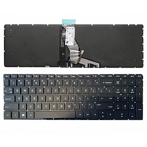 Klaviatūra HP 250 G6, 255 G6, 256 G6, 258 G6, 15-BS su apšvietimu (US)