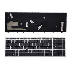 Klaviatūra HP: Elitebook 850 G5 755 G5 ZBook 15u G5 su pašvietimu Klaviatūra HP: Elitebook 850 G5 755 G5 ZBook 15u G5 su pašvietimu