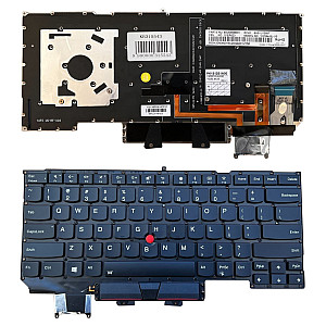 Klaviatūra LENOVO X1 Carbon Gen 5, su pašvietimu, su trackpoint, US Klaviatūra LENOVO X1 Carbon Gen 5, su pašvietimu, su trackpoint, US