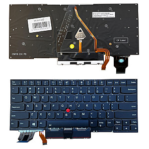Klaviatūra LENOVO X1 Carbon Gen 7, su pašvietimu, su trackpoint, US Klaviatūra LENOVO X1 Carbon Gen 7, su pašvietimu, su trackpoint, US