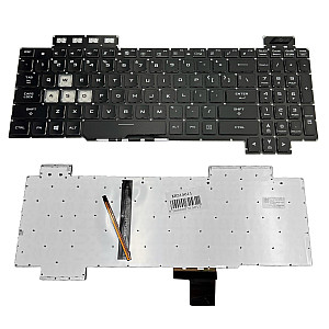 Klaviatūra ASUS ROG GL703GS GL703GM FX504 FX505, US, su pašvietimu Klaviatūra ASUS ROG GL703GS GL703GM FX504 FX505, US, su pašvietimu