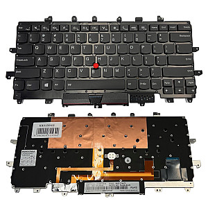 Klaviatūra LENOVO X1 Carbon Gen 4, su pašvietimu, su trackpoint, US Klaviatūra LENOVO X1 Carbon Gen 4, su pašvietimu, su trackpoint, US