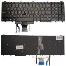 Klaviatūra DELL Latitude 5500, su pašvietimu ir „trackpoint“ Klaviatūra DELL Latitude 5500, su pašvietimu ir „trackpoint“