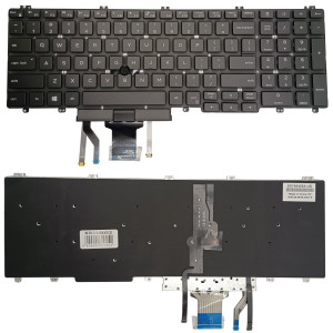 Klaviatūra DELL Latitude 5500, su pašvietimu ir „trackpoint“ Klaviatūra DELL Latitude 5500, su pašvietimu ir „trackpoint“