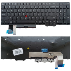 Klaviatūra LENOVO Thinkpad L15 Gen2, su pašvietimu, su “trackpoint”, su telefono mygtuku, US Klaviatūra LENOVO Thinkpad L15 Gen2, su pašvietimu, su “trackpoint”, su telefono mygtuku, US