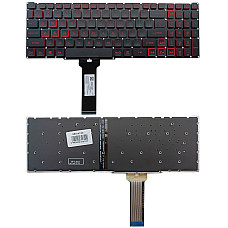 Klaviatūra ACER: Nitro 5 Gaming AN515-54, AN515-55, AN715-51, su pašvietimu Klaviatūra ACER: Nitro 5 Gaming AN515-54, AN515-55, AN715-51, su pašvietimu