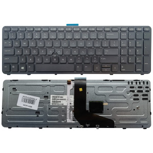Klaviatūra HP ZBook 15 G1 G2, su pašvietimu ir „trackpoint“, US Klaviatūra HP ZBook 15 G1 G2, su pašvietimu ir „trackpoint“, US