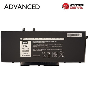 Nešiojamo kompiuterio baterija DELL 4GVMP, 8000mAh, Extra Digital Advanced Nešiojamo kompiuterio baterija DELL 4GVMP, 8000mAh, Extra Digital Advanced