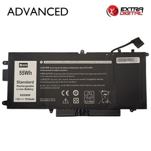 Nešiojamo kompiuterio baterija DELL K5XWW, 7270mAh, Extra Digital Advanced Nešiojamo kompiuterio baterija DELL K5XWW, 7270mAh, Extra Digital Advanced
