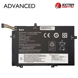 Nešiojamo kompiuterio baterija LENOVO 01AV463, 4100mAh, Extra Digital Advanced Nešiojamo kompiuterio baterija LENOVO 01AV463, 4100mAh, Extra Digital Advanced