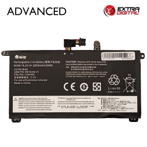 Nešiojamo kompiuterio baterija LENOVO 01AV493, 2000mAh, Extra Digital Advanced