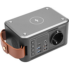 Išorinė baterija 24000mAh, PD18W, AC 120W, USB-C, 4xUSB