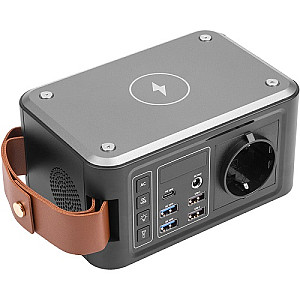 Išorinė baterija 24000mAh, PD18W, AC 120W, USB-C, 4xUSB Išorinė baterija 24000mAh, PD18W, AC 120W, USB-C, 4xUSB