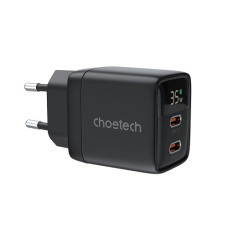 Kroviklis CHOETECH GaN 2xUSB Type-C: 35W, PD Kroviklis CHOETECH GaN 2xUSB Type-C: 35W, PD
