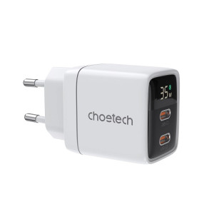 Kroviklis CHOETECH GaN 2xUSB Type-C: 35W, PD Kroviklis CHOETECH GaN 2xUSB Type-C: 35W, PD