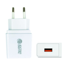 Kroviklis EXTRA DIGITAL USB: 220V, 18W, QC3.0 Kroviklis EXTRA DIGITAL USB: 220V, 18W, QC3.0