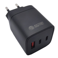Kroviklis EXTRA DIGITAL GaN 2x USB Type-C, USB Type-A: 65W, PPS Kroviklis EXTRA DIGITAL GaN 2x USB Type-C, USB Type-A: 65W, PPS