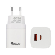 Kroviklis EXTRA DIGITAL GaN USB Type-C, USB Type-A: 45W, PPS Kroviklis EXTRA DIGITAL GaN USB Type-C, USB Type-A: 45W, PPS