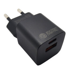 Kroviklis EXTRA DIGITAL GaN USB Type-C, USB Type-A: 30W, PPS Kroviklis EXTRA DIGITAL GaN USB Type-C, USB Type-A: 30W, PPS